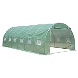 Zelsius Foliengewächshaus (L) 300 x (B) 200 x (H) 200 cm | stabiles Tomatengewächshaus, Folienzelt, Gewächshaus für Garten | Tomatenhaus, Folien Treibhaus, Pflanzenzelt, Frühbeet