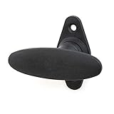 Antik Fenstergriff, klassisch historische Fensterolive, Gusseisenoptik, schwarz, Modell FO Alexanderplatz - handgefertigt nach historischem Vorbild