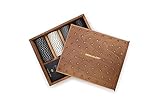 Iron And Glory Dead Mans Hand Hochwertiges Poker-Set, Holz, Braun, 18.6 x 21.6 x 7.5cm
