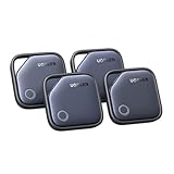 UGREEN FineTrack 4er Pack kompatibel mit Apple Find My (nur iOS), Bluetooth Tracker für Gepäck, Schlüsselfinder, Finder für Schlüssel, Koffer, Reisepässe Smarttag mit Austauschbarer Akku
