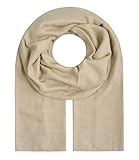 Majea Tuch Aurora“ großes Damen-Halstuch Pareo Sarong Tuch Damen Schal Tuch einfarbig uni Schals und Tücher (880011) (beige)