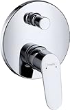hansgrohe Focus Unterputz Wannenarmatur, für 2 Funktionen, Chrom