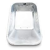 Bituxx® Ersatz Schubkarren Mulde Wanne Schiebkarre Bauschubkarre Verzinkt 100L