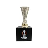 UEFA Europa League - 3 D Pokalreplika 70 mm auf Holzpodest - Miniatur Trophy