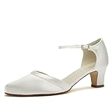 Rainbow Club Damen Brautschuhe Anika - Two Peace Pumps, Ivory/Creme, Gr.-37 (UK 4)