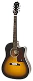 Epiphone J-15 EC Deluxe Vintage Sunburst Westerngitarre inkl. Koffer