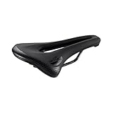Selle San Marco SHORTFIT 2.0 Comfort Dynamic – Leichter Rennradsattel mit extra Polsterung, anatomischer Bohrung, Mangan-Schienen – Größe L3, Schwarz