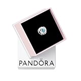 PANDORA Dezember Geburtsstein Türkis-Blauer Ewigkeitskreis Charm aus Sterling-Silber mit Kristallen, 790064C02