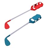 Annadue 2er-Pack Golfschläger, für Switch für Joy-Con, Golf-Controller-Zubehör für Switch-Spiele, Mini-Golfschläger-Handgriff-Zubehör, Bequem zu Halten