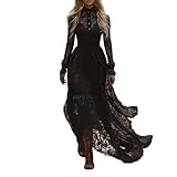 JVHYANFUL Boho Kleid Damen Sommer Western Cowgirl Chic Dress Ärmelloses Fransen V-Ausschnitt Sommerkleid Freizeitkleider Vintage Partykleid Mittelalter Minikleid #