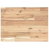 vidaXL Tischplatte, Regalbrett Rechteckig Massivholz, Regalboden Holzplatte für Wandregal Holzregal Schweberegal, Wandboard, 40x30x2cm Akazienholz