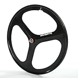 700C (23C-28C) Fixed Gear Fahrrad-Laufradsatz Magnesiumlegierung Vorder- Und Hinterrad V-Bremse 100/120mm Naben Für Einzelgeschwindigkeit Bahnrad-Laufrad 3 Speichen(700C Front)