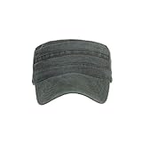 Flache Baumwollkappen, Kadettenmütze, Design, Kappe, Hakenkappe, grün, Einheitsgröße