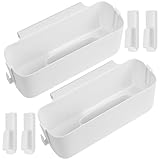 Gaomoeny 2 Stück Bett-Organizer mit Haken, hängender Bett-Organizer, Aufbewahrungskorb, Nachttisch, Bettgestell, Betttasche, Hängebox für Bücher, Zeitschriften, Schlafsaal, Büro, Zuhause