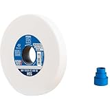 PFERD Schleifbockscheibe HSS, 150x20x32mm, A80, 39009699 – Mittelharte Schleifscheibe zum Schärfen von HSS-Bohrern, mit Reduzierhülsen (25/20/16mm)