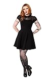 Hell Bunny Viola Dress Frauen Kurzes Kleid schwarz M