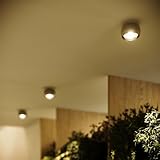 s.luce Beam LED Deckenleuchte mit Glaslinse Ø 8cm Deckenlampe Deckenspot Flurlampe, Farbe:Schwarz