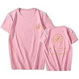 Kpop Stray Kids Concert Unlock:GO LIVE IN Life Baumwoll-T-Shirt, verwendet für Support-StrayKids-Band-Fans Stay-Geschenk,Rosa,3XL