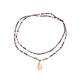 Oykrueats Boho Kette Damen, Boho Style Outer Banks Kette, Bunte Perlenkette, Schmuck-Zubehör für Frauen und Mädchen