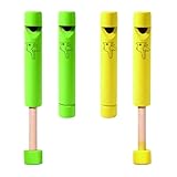 EUYKQNOI 2 Stück flöte kinder kinderflöte Musik Holzflöte,kinder musikinstrumente,Hölzerne Fipple Piccolo,Bunte Flöte aus Holz Pädagogische Holzflöte Instrument Kinder Spielzeug,Musikinstrument zur mu