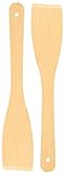 teemando® 2 X Pfannenwender, 30 cm, ein Naturprodukt aus Buchenholz