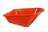RAVENDO Kinder Schubkarrenmulde Wanne Ersatzwanne Ersatzmulde BJ350 | 50kg Tragkraft | sehr hohe Qualität | Kunststoff Mulde rot | 35 Liter |