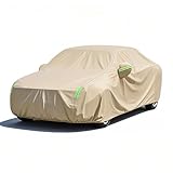 Outdoor autoabdeckung für Maserati 4200 GT 2002-2007, Vollgarage Regen Sonne Staub UV Schutz, mit Reißverschluss und Reflektierende Streifen