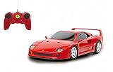 JAMARA Ferrari F40 2,4GHz 1:24 - offiziell lizenziert, ca zu 1 Stunde Fahrzeit bei ca. 9 Km/h, perfekt nachgebildete Details, hochwertige Verarbeitung