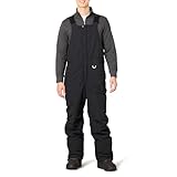 Amazon Essentials Herren Wasserabweisender isolierter Schneelatzoverall, Schwarz, L