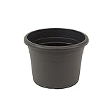greemotion Pflanzkübel Fiona, UV-Beständiger Blumentopf aus Kunststoff, Pflanzgefäß mit Bodenlöchern, Volumen ca. 35 l, ca. Ø 50 x H 35,5 cm