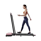 Laufband Elektrisch, LED-Display 2in1 Fitness Heimtrainer klappbar,6 km/h klappbares-Laufband,für Häusern, Fitnessstudios, Büros,220LBS