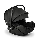 Bugaboo Otter by Nuna – i-Size Babyschale ab Geburt mit flacher Liegeposition, UPF 50+ Sonnenverdeck und Memory-Schaum, kompatibel mit 360 Grad Isofix-Basis, von 0–15 Monaten, Mineral Washed Black