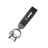ztpato Auto Leder Schlüsselanhänger,Für SAAB 9-3 9-5 93 95 900 9000 Auto Geschenke Schlüsselring Zubehör, Schlüsselanhänger, Leather Autoschlüsselbund,Black
