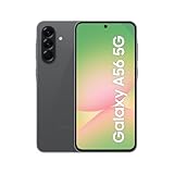 Samsung Galaxy A56 5G AI Smartphone ohne Vertrag, Simlockfreies AI Handy mit Android, 8 GB RAM, 128 GB Speicher, 50-MP-Kamera, Awesome Graphite, 2,5 Jahre Herstellergarantie [Exklusiv auf Amazon]