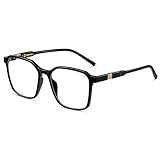 SHEEN KELLY TR90 Retro Blaulichtfilterbrille Herren Damen Vintage Eckig CR39 Klare Gläser 80er 90er Brillen