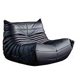 Misorat Faules Sofa, lässiges Sofa Schlafzimmer Wohnzimmer kann Sich hinlegen und schlafen, Einzelsessel, NAPA Leder verschleißfest und Kratzfest,A-103X88X70CM