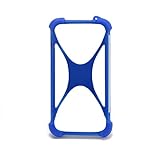 K-S-Trade Handy Hülle Kompatibel Mit ZTE Blade L130 Silikon Schutzhülle Cover Case Bumper Silikoncase TPU Softcase Schutz Hülle Smartphone Stoßschutz, Blau (1x),