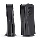 PS5 Cover für PS5 Disc Edition, innoAura PS5 Faceplate mit Kühlluftschlitzen, Anti-Kratz Staubdichtes PS5 Platten, Premium ABS Ersatzschale für PS5 Disc Edition (Schwarz)