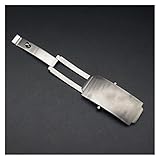 FANPK Watch Armband Zubehör Business Strap Schnalle Edelstahl Faltschließe 18 mm 20 mm Nein. 2 Schließe passend for Omega kompatibel for Seamaster 007 kompatibel Schnalle (Color : 20mm)