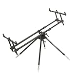 Anaconda Unisex – Erwachsene X-Covery hochwertiges Rod Pod für DREI Ruten, Silber, 3