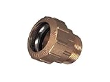 PE ROHR VERBINDER FITTINGS 20 mm Verschraubung aus Messing DVGW Trinkwasser (Messing, MS Verschraubung 1/2" AG)