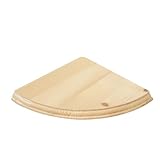 Anika Living Eckregal aus Holz, schwebend, 2 Größen, einfach zu montieren, Wandmontage, fertig zum Bemalen, Beizen oder Lackieren, inklusive Befestigungsmaterial (28,5 x 28,5 cm)