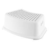 35×25×15cm WC Hocker Toilette - Kinder Tritt Schemel, Rutschfester Badezimmer Töpfchen Tritthocker, Stabiler Toilettenhocker Kinder, Toilette Hoch Tritthocker, Kothocker Für Erwachsene Badezimmer