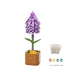 Yeenano Puzzle Holz Lila,3D Puzzle Blumen Blumenstrauß DIY-Blume Aus Holz,Modellbausätze Für Künstliche Blumen Zum Zusammenbauen Für Erwachsene,Heimdekoration Und Valentinstags Spielzeug Geschenkset