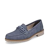 Rieker Damen Slipper 51863, Frauen Slip On,lose Einlage,schluepfschuhe,College,Schuhe,Businessschuhe,Anzugschuhe,elegant,blau (10),40 EU / 6.5 UK