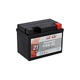 CARTEC Motorradbatterie YTX4L-BS, 4Ah, 70A, Gel Technologie Motorrad-Starter-Batterie, Erstausrüsterqualität, zyklenfest, lagerfähig, wartungsfrei