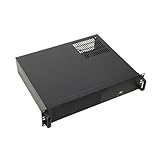 ECUTEE 14 Rack Server Gehäuse (35cm Tiefes) 2U 2HE Rackmount Server Gehäuse Unterstützt Micro ATX/Mini ITX Mainboards, Schmalen Wand-Serverschränken w/USB Anschluß 4 Erweiterungssteckplätze