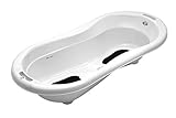 Rotho Babydesign TOP Xtra Badewanne - Badewanne - Babybadewanne - Kinderbadewanne - Duschbadewanne - weiss