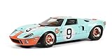 Solido S1803001 Ford GT40 MK1#9, Bj. 1968, 24h Le Mans, Modellauto, 1:18, blau/orange