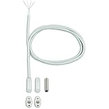 EFF-EFF 10210-6-10 Effeff Rundreedkontakt Reedkontakt Schließer mit Flansch, max. 40 V/DC IP67, Kunststoff weiß 10210-6, Silber